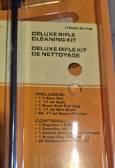 Hoppes Deluxe .17 Caliber Rifle Cleaning Kit NEW With Solvent And Gun Oil