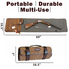 Gun Cleaning Mat All Guns Portable Waxed Canvas Handle Weather-Resistant Gun