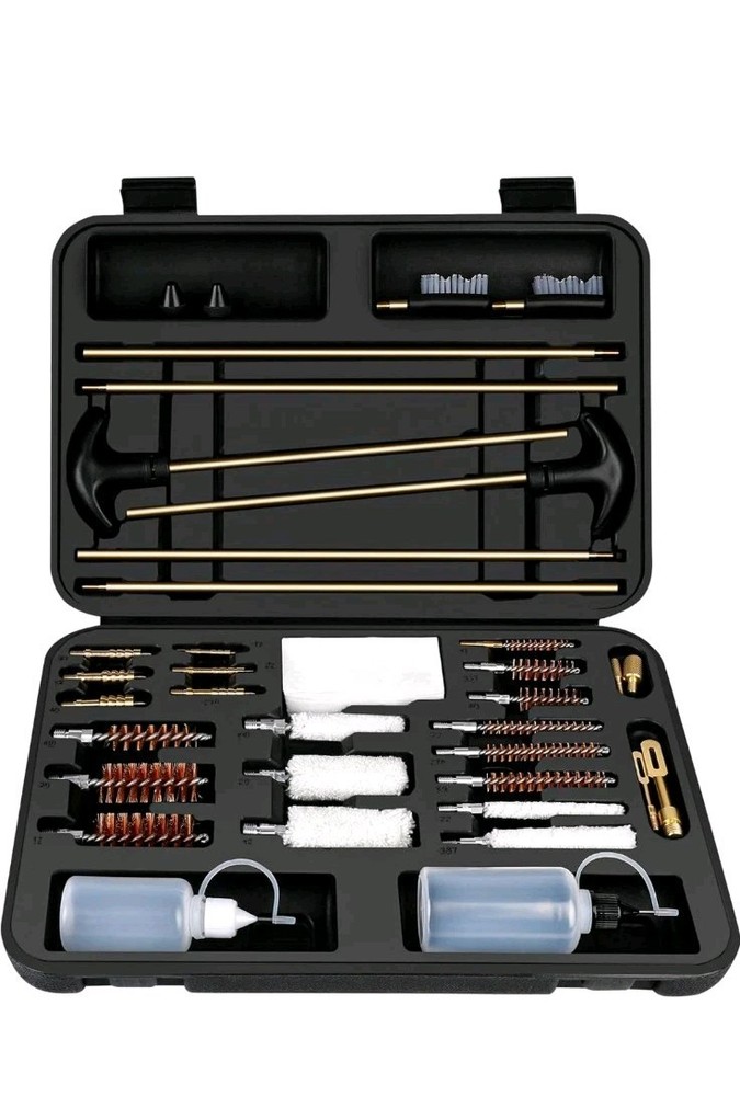Solid Brass Gun Cleaning Kit – Heavy Duty, Durable Bore Brush Rod Set