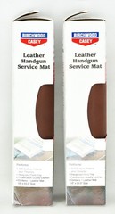 Set of 2 Birchwood Casey Handgun Leather Service Cleaning Mats 13”x23.5” 30225