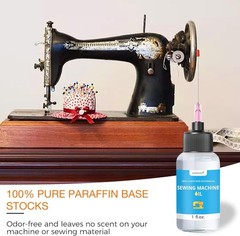 1Oz Fine Light Sewing Machine Oil and Lubricant with Oil Applicator & Dual-Ended