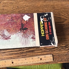 VINTAGE Hoppe’s No. 9 Gun Cleaning Kit In Case Cardboard Sleeve Oil Can Patches