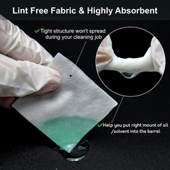 1800/900/600 Gun Cleaning Patches – 2″ and 3″ Pre-Cut Cleaning Patch for Firearm