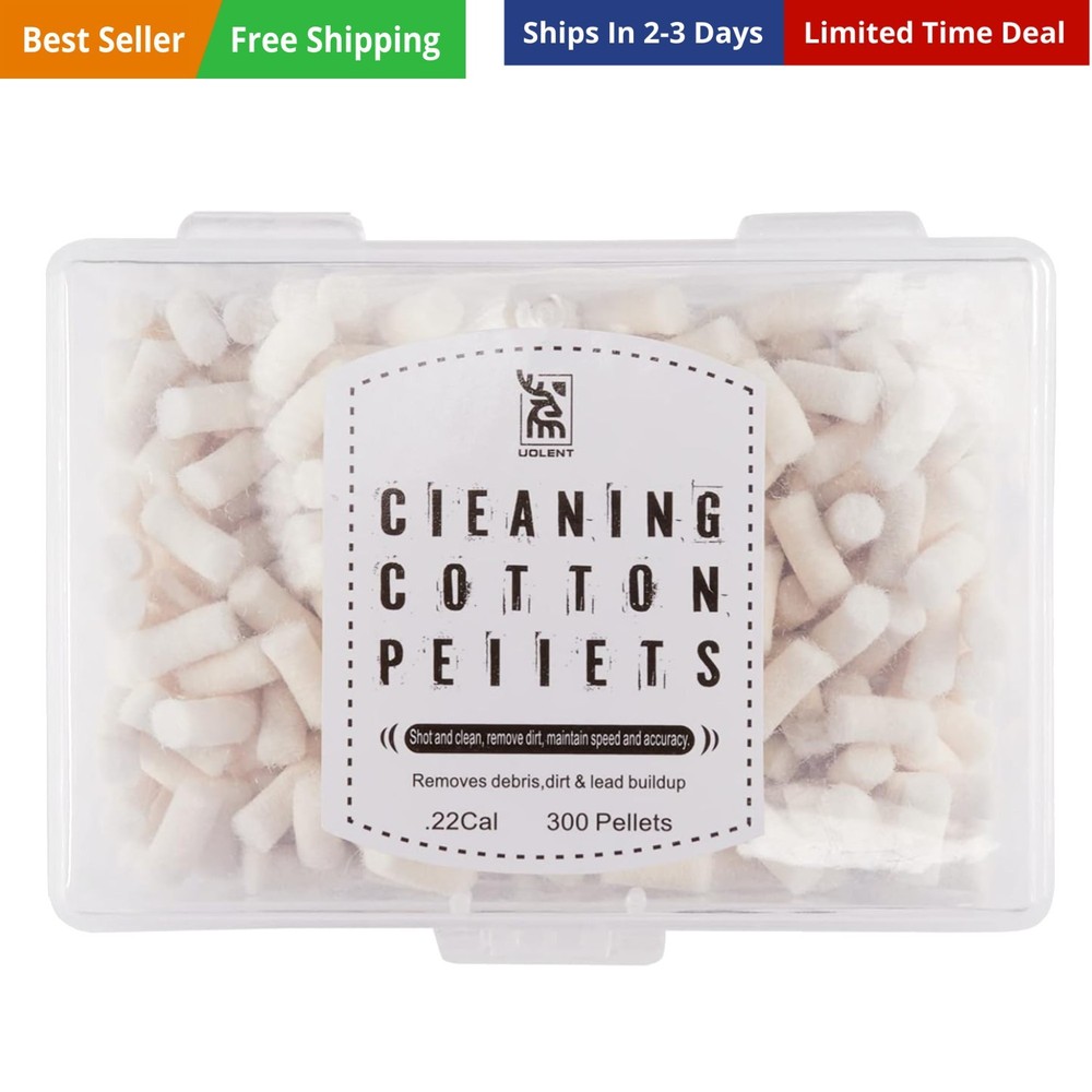 Cleaning Cotton Wool Felt Cleaning Pellets for Maintenance .22.177 Caliber 30…