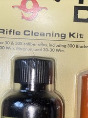 Hoppe’s 1-2-3 Done! Cleaning Kit fit 30 &308 Bore Snake Solvent Oil Clam Pack