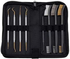 New Stainless Steel Gunsmith Armorer Pick Set Cleaning Picks & Double-End Brushe