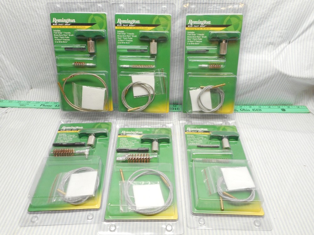 6 Different Remington Fast Snap Cleaning kits