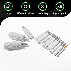 12 Gauge Cleaning Kit 6PCS Mop Brushes Rifle Bore Cleaner for Shotgun Cleaning K