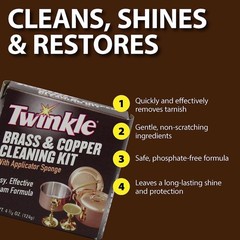 Brass and Copper Cleaning Set – Quick Stain Removal for Metal Surfaces
