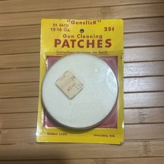 Vintage Outers Gunslick Gun CleaningPatches 12-16 Gauge New Old StockCarded