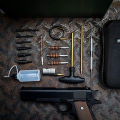 Handgun Cleaning kit .22.357.38 9mm.45 .40 Caliber Cleaning Tools Oil Bottle