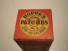 VTG MARBLES Gun Cleaning Patches No.872 270-35 Cal. Gauge (full box) Moosehead