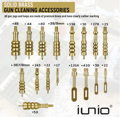Universal Gun Cleaning Kit with Mat & Case, Brass Jags, Rods, All Calibers