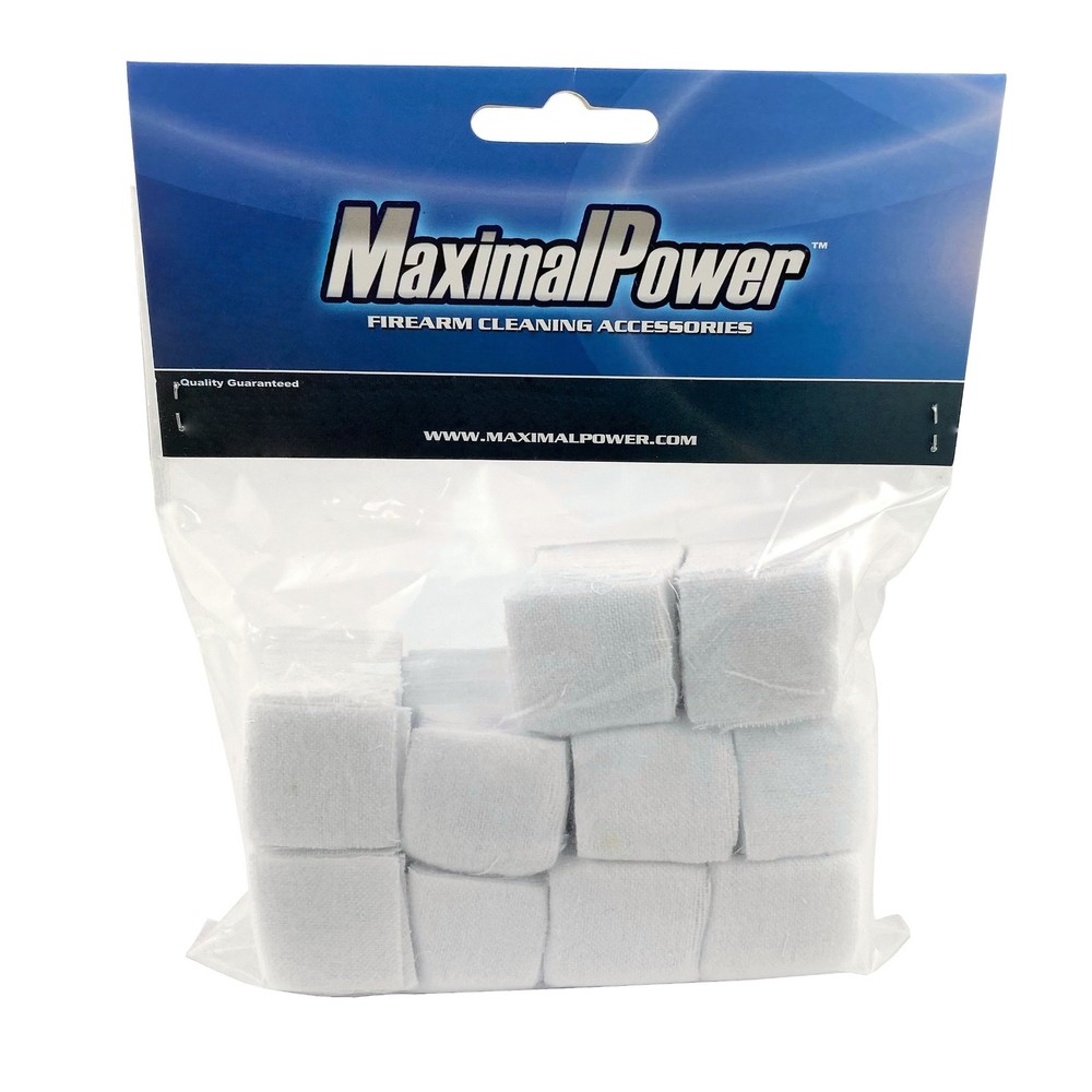 MaximalPower 500 Cotton Gun Cleaning 1-1/8″ Patches for 0.220 to 0.270″ Bore