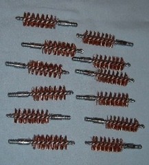 Dozen Pack 380 9mm 38 Special 357 Pistol Bore Brushes (8-32 standard thread