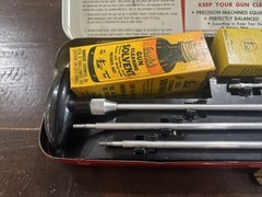 Vintage Outers Gunslick No 477 Rifle Cleaning Kit Complete Lead Top Oil Can