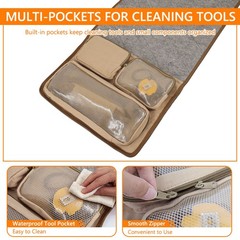 Heavy Duty Gun Cleaning Mat Portable Pad Rifle Clean Kits w/Pocket for Shooting