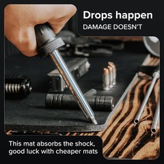 Versatile Gun Cleaning Mat 36×12 – 2x Thicker, Storage Tube Included