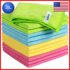 Mr.Siga Microfiber Cleaning Clothpack Of 12Size12.6 X 12.6 Sj21632