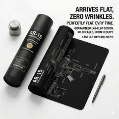 AR-15 Tactical Gun Cleaning Mat 35.4*15.7 Heavy-Duty Non-Slip Armorer Bench Pads
