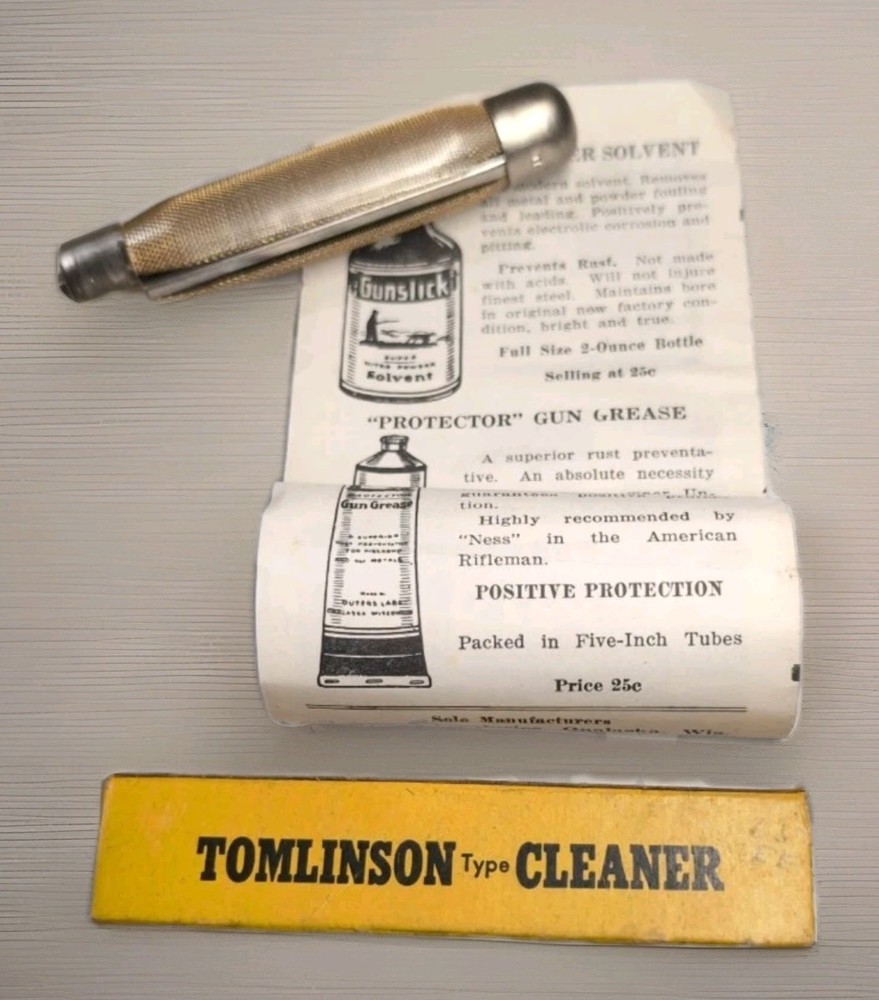 Vintage Tomlinson Type Cleaner 16 Gauge | Antique Gunsmithing Tool Dead Stock