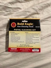 Bald Eagle .177 Caliber Pistol/Gun Cleaning Kit w/ Hard Clamshell Case BRAND NEW