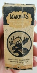 Vintage NOS Marble’s Gun Cleaning Patches Box .22 & .25 cal Marble Arms Corp