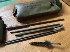 AR15 Gun Cleaning Kit with 7790630 case and grease brushes folding sectional rod
