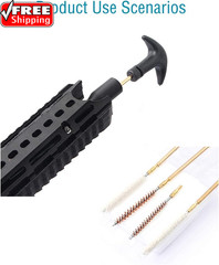 Rifle Gun Barrel Cleaning Kits for .177/.22 (4.5/5.5Mm) Caliber, Bore Brush,Pist