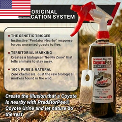 100% Coyote Urine Kit, Territorial Marking Scent Kit, Creates Predator Presence