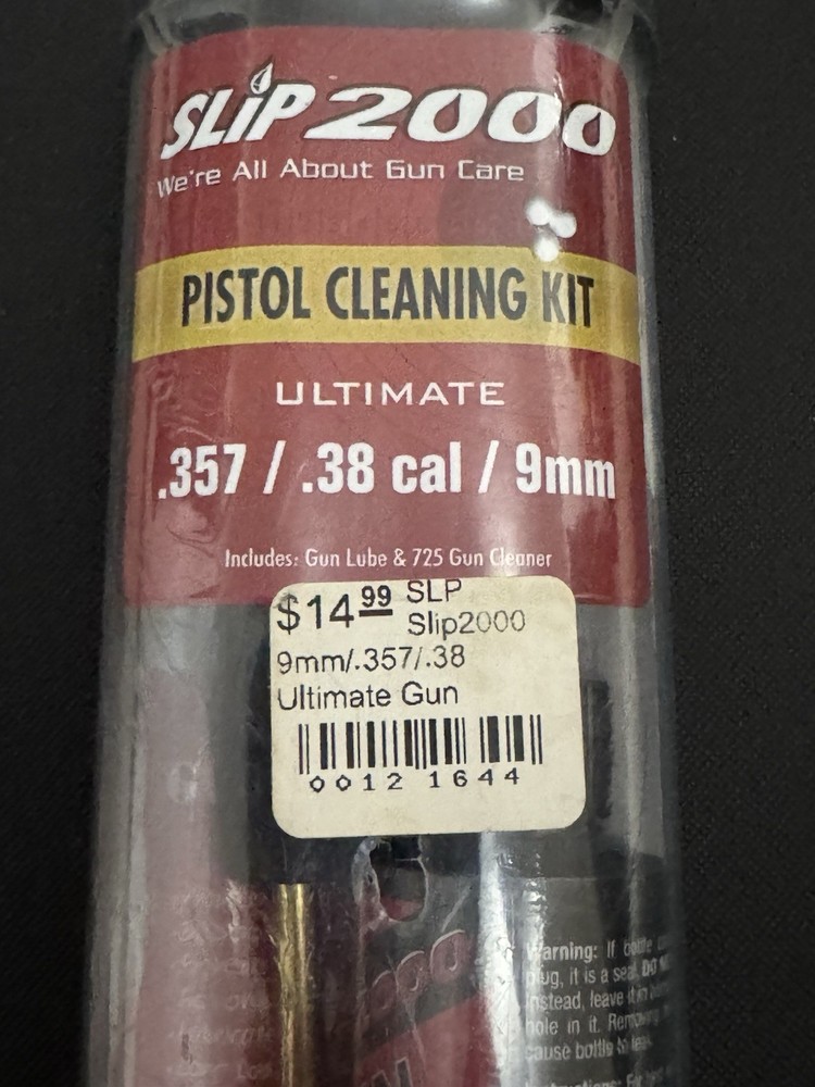 Slip 2000 Pistol Cleaning Kit .357/.38 Cal/9mm Deep Cleaning & Lubrication Set