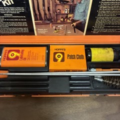 Hoppes 9 Gun Cleaning Kit VINTAGE With Storage Box Orange