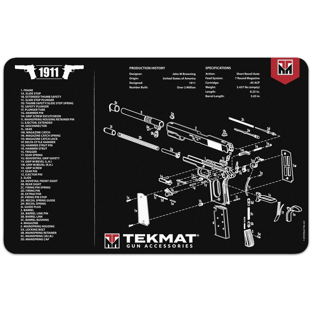 TekMat Original Gun Cleaning Mat – 17″ X 11″ – 1911