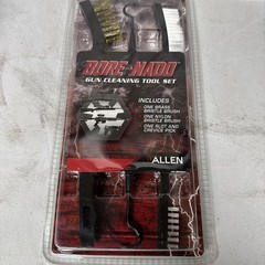 Allen GUN CLEANING TOOL SET Nylon & Brass Bristle Brush • Slot & Crevice Pick