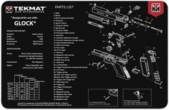 TekMat Glock 17″x11″ Gun Cleaning Mat Black – TEK-R17-GLOCK