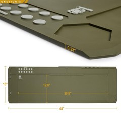 Extra Large Gun Cleaning Mat 48″x16″ – Magnetic, Anti-Slip, Oil Resistant Repair