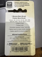 Otis 2 Pack Bronze & Nylon Cleaning Brush Set – .30 Caliber