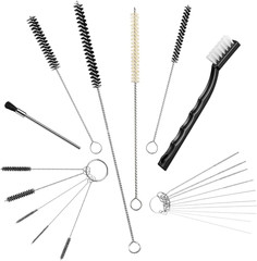 21Pc Spray Cleaning Kit Paint Airbrush Cleaner Set Brushes Needles HVLP Tool