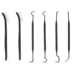 6PCS Gun Cleaning Kit Nylon Brushes & Picks Set for Rifle Pistol