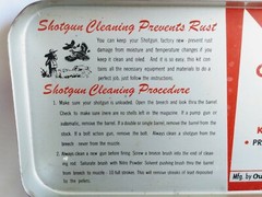 Vintage Red Metal Box OUTERS GUNSLICK RIFLE CLEANING KIT ~ Tin Only ~ No. 477  