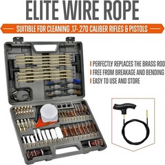 Handgun Cleaning Kit with Durable Brass Brushes and Lengthened Cleaning Rods