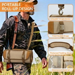 Heavy Duty Gun Cleaning Mat Portable Pad Rifle Clean Kits w/Pocket for Shooting