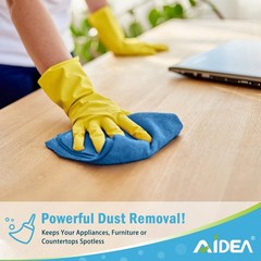 AIDEA Microfiber Cleaning Cloth 100PK Soft Absorbent Rags Towels Car Home