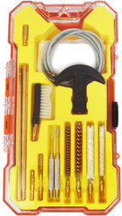 Airgun Cleaning Kit .177 Cal & .22 Cal with Cotton Mop Bronze Brushes Flex Cable