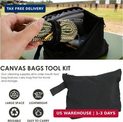 23 Pieces Universal Gun Cleaning Kit for Handguns and Rifles, Gun Cleaning Suppl