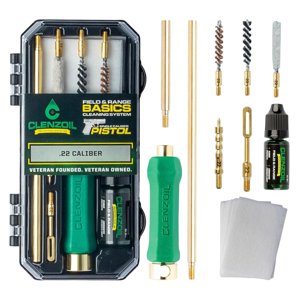 Clenzoil Pistol Basics Single-Caliber Cleaning Kit – .22 Caliber, Caliber