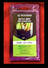 BATTLE ROPE .30 Cal (Rifle) w Weighted Brass End,bronze Brush & Bristle Brush