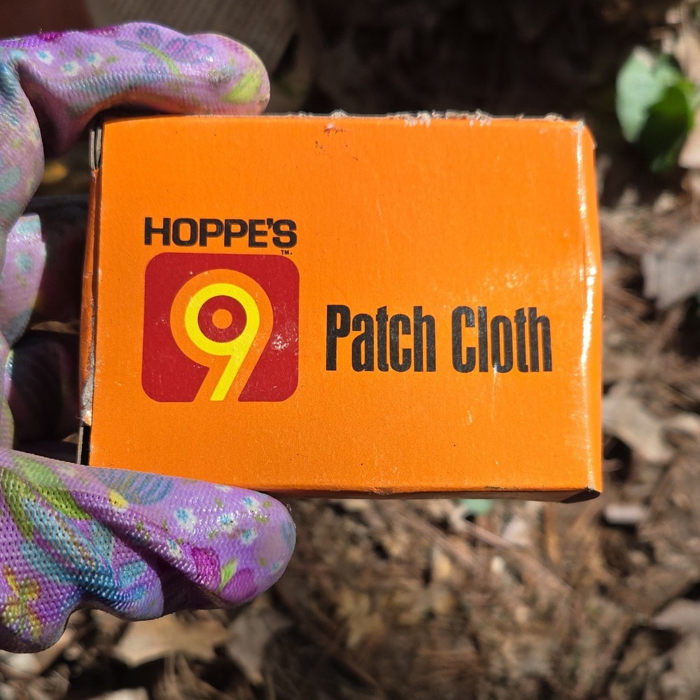Hoppe’s Patch Cloth Gun Cleaning Supplies, Orange Color, Essential for Firearms