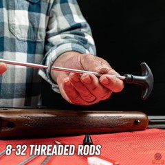 Shooters Choice Rifle Gun Rod Complete Cleaning Kit Aluminum .30 cal CLP Brush
