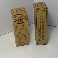 Vintage Hoppe’s Powder Solvent No. 9 *Empty* 2fl.oz. Glass Bottle …A1